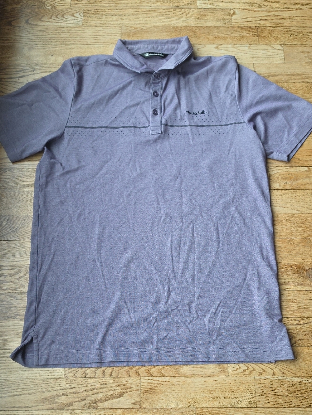 Travis Mathew Lavender Heather Short-Sleeve Polo